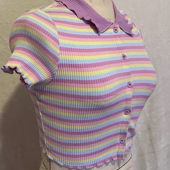 Multicolored crop top - Picture 2 of 4
